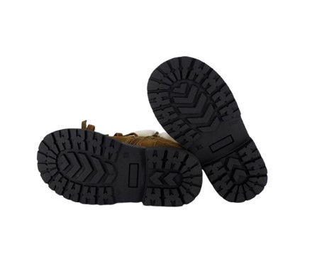 Stivaletto in pelle scamosciata con fiocchetti e zip