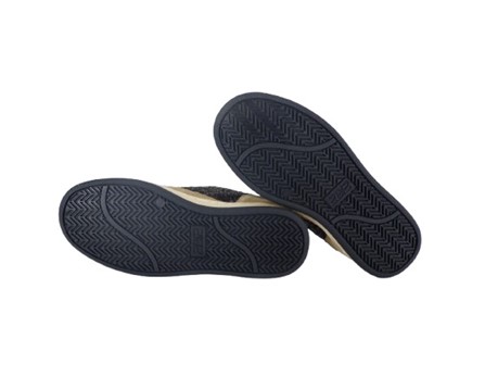 Sneaker in pelle e camoscio con doppio velcro