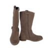 Stivale in pelle scamosciata con zip