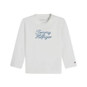 T-shirt manica lunga con logo ricamato