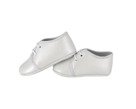 Scarpa culla in pelle con lacci