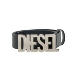 Cintura in pelle con logo
