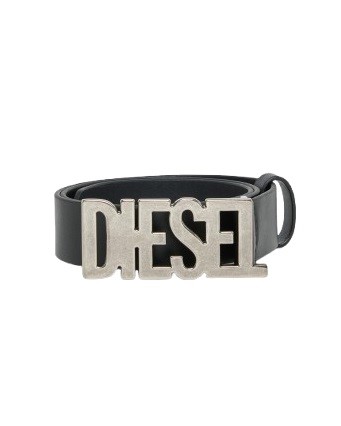 Cintura in pelle con logo