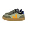 E34547EAEF26AC29D5D4068F1D8592EB_ Sneaker in pelle e camoscio con triplo velcro
