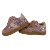 E3D7AD58CA6F332B4145EB335CBAEEEB_ Sneaker primo passo in pelle e glitter con lacci e zip