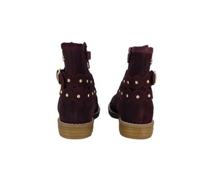 Stivaletto in pelle scamosciata con zip
