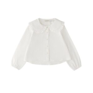 Camicia con colletto ampio