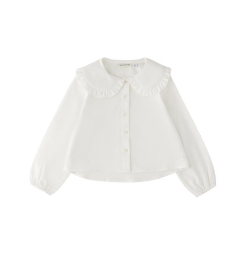 Camicia con colletto ampio