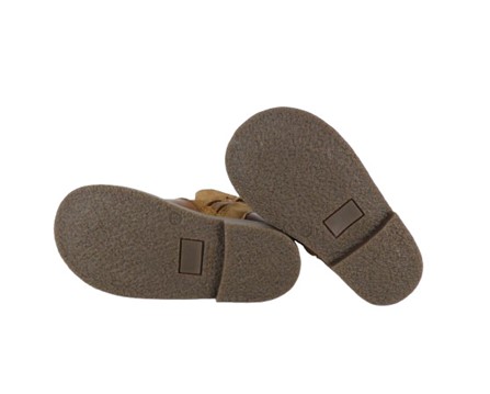 Stivaletto in pelle e camoscio con zip
