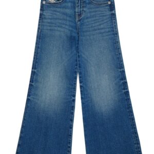 Pantalone in denim a zampa