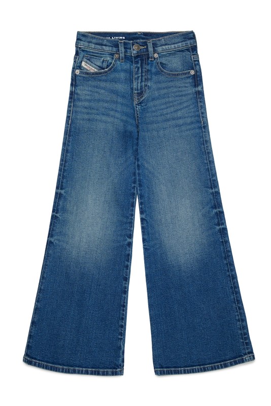 Pantalone in denim a zampa