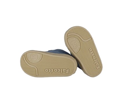 Sneaker primo passo in pelle e camoscio con doppio velcro