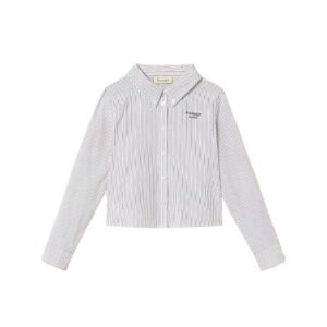 Camica in cotone a righe