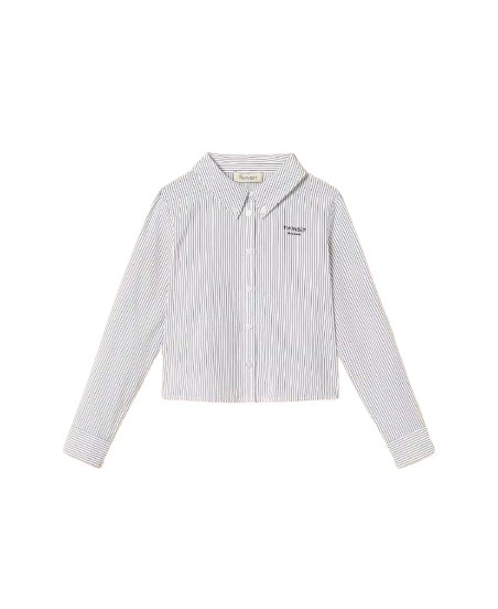 Camica in cotone a righe