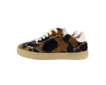 Sneaker in cavallino con lacci