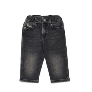 Pantalone in denim con vita elasticizzata