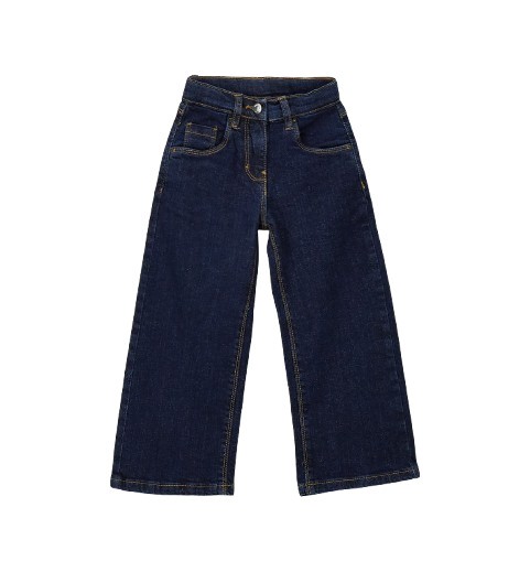 Pantalone in denim gamba ampia