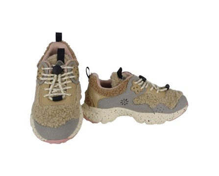 F341B1778C9CE45E1F8F9487EC8CEBEF_ Sneaker in tessuto ed eco pelle con lacci elastici