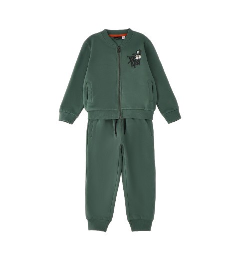 Completo felpa con zip e pantalone