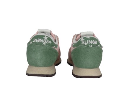 Sneaker bassa in camoscio e tessuto con doppio velcro