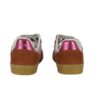 Sneaker in pelle e camoscio con triplo velcro