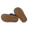 F9923994570DA327046377C5F0C65741_ Sneaker primo passo in pelle e glitter con lacci e zip