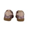 F9BF401D3B69B7585480973D8A2421A2_ Sneaker primo passo in pelle e glitter con lacci e zip