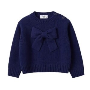 Maglione in cotone con fiocco