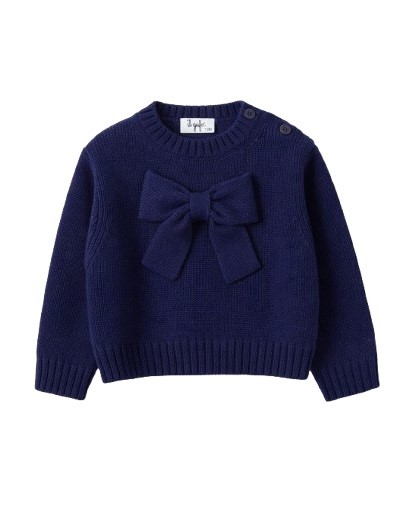 Maglione in cotone con fiocco