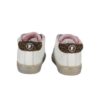 Sneaker primo passo in pelle con doppio velcro