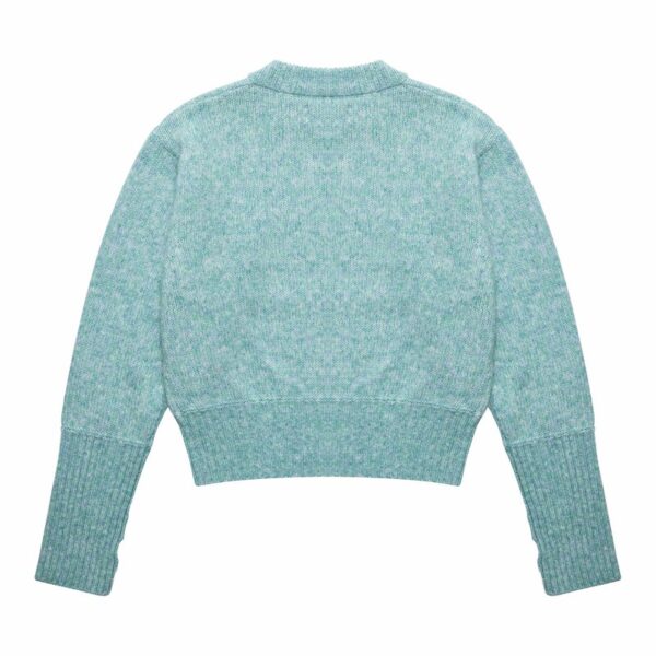 Maglione in misto lana e alpaca con polsini