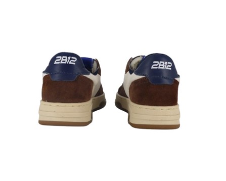 FC0BBA39883686E4B9703D43FBB9B9F3_ Sneaker in pelle e camoscio con doppio velcro