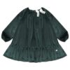 Vestito in velluto con scollo elasticizzato