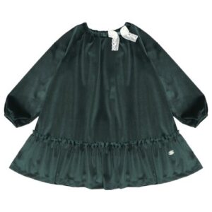 Vestito in velluto con scollo elasticizzato